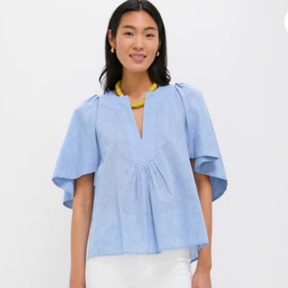 Pomander Place Light Blue Blouse